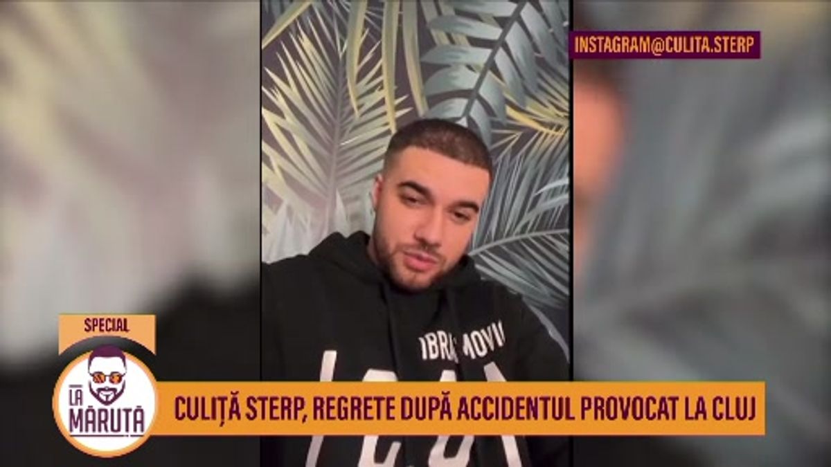 Culiță Sterp regrete după accidentul provocat la Cluj Scene si