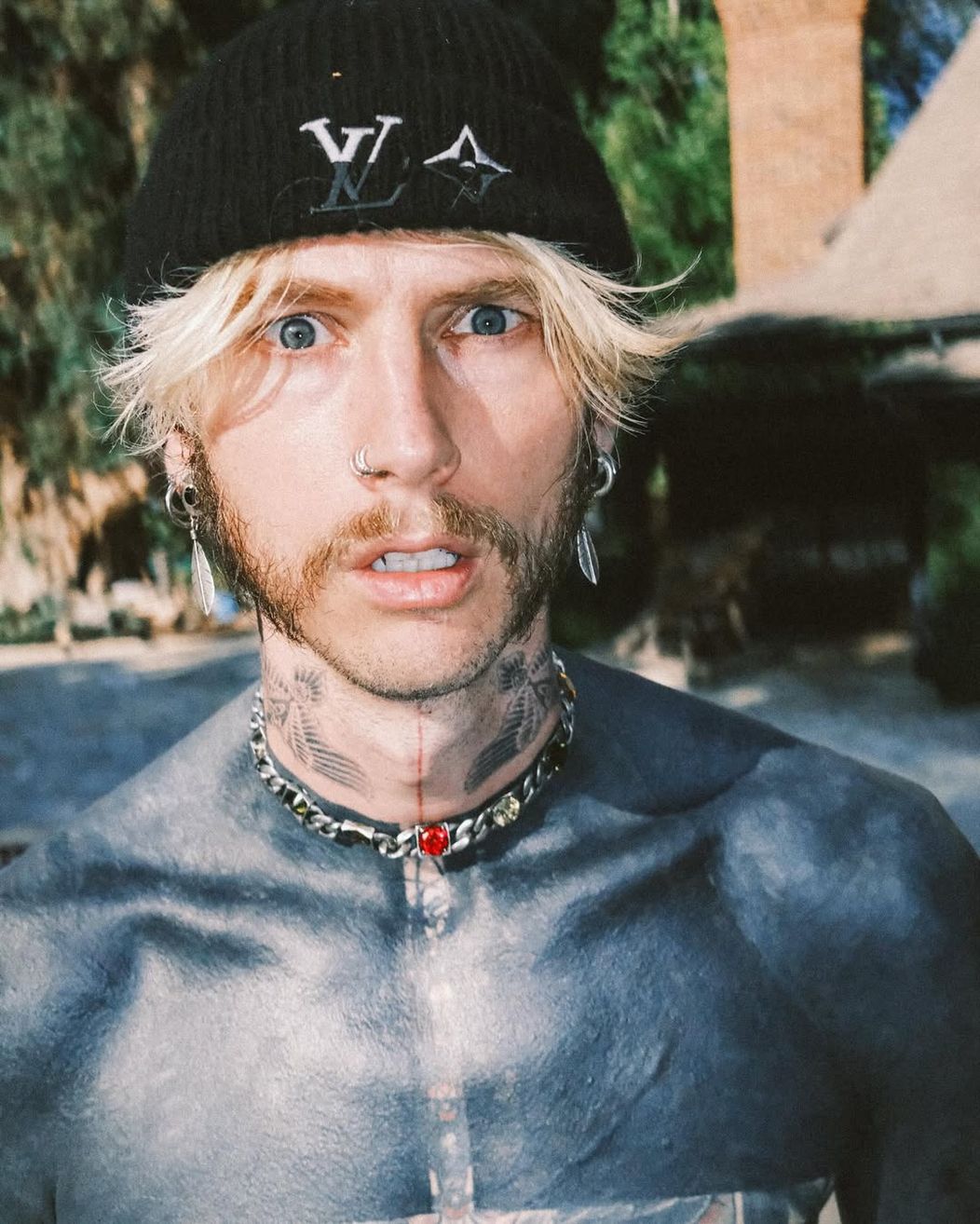 album’s finally finished! -swipe- i found out what i look like with a mustache. which one is mor (2)