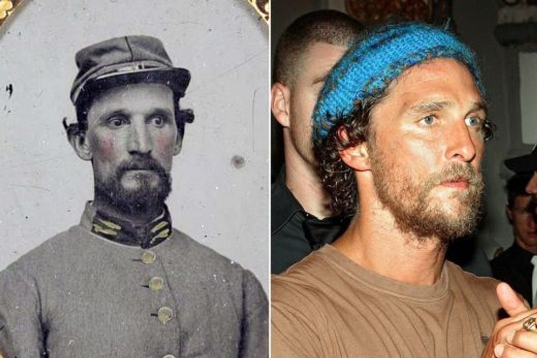 O poza care dateaza din perioada Razboiului Civil a starnit controverse pentru ca barbatul din poza seamana foarte mult cu Matthew McConaughey.