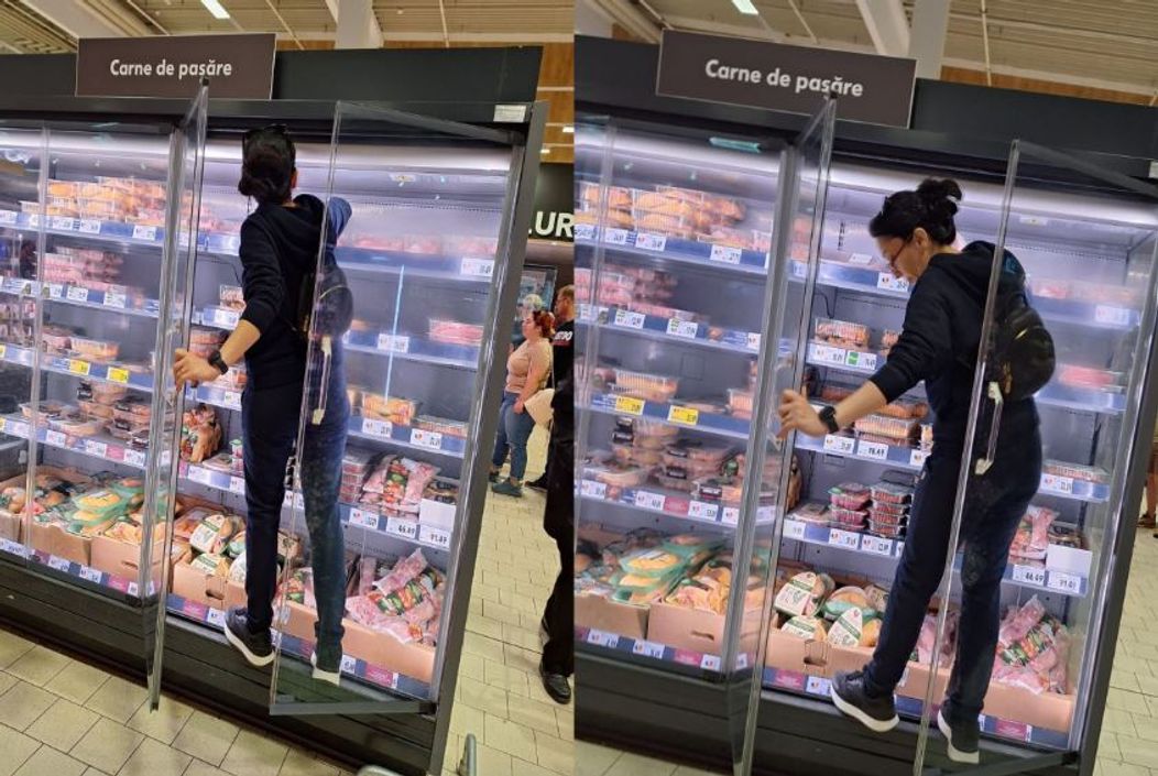 femeie in supermarket constanta