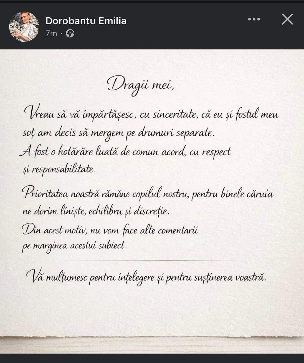 emilia dorobantu-mesaj
