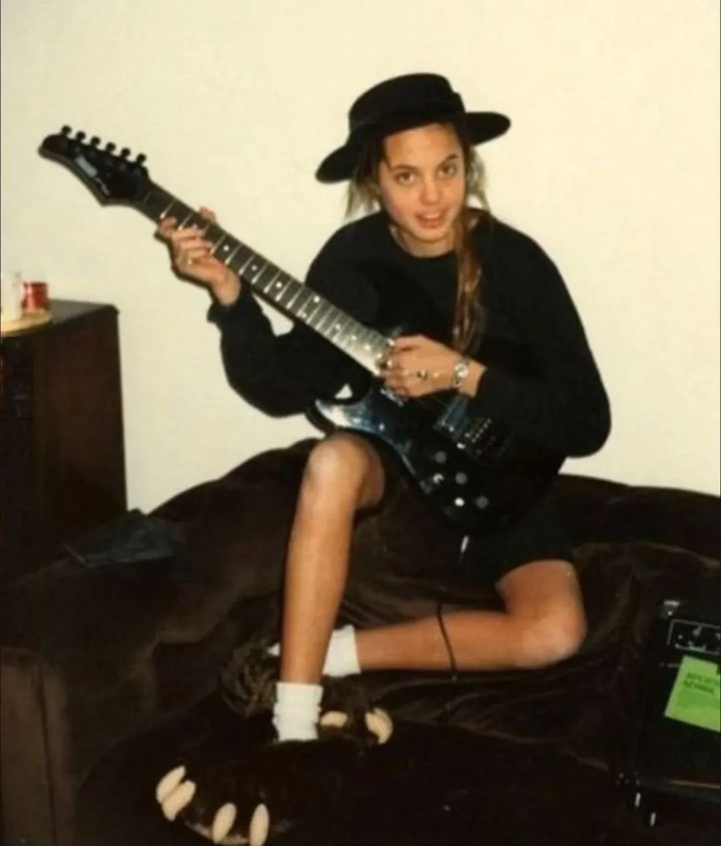 Before acting ever seemed real to her..young Angelina Jolie was fascinated with death, funerals