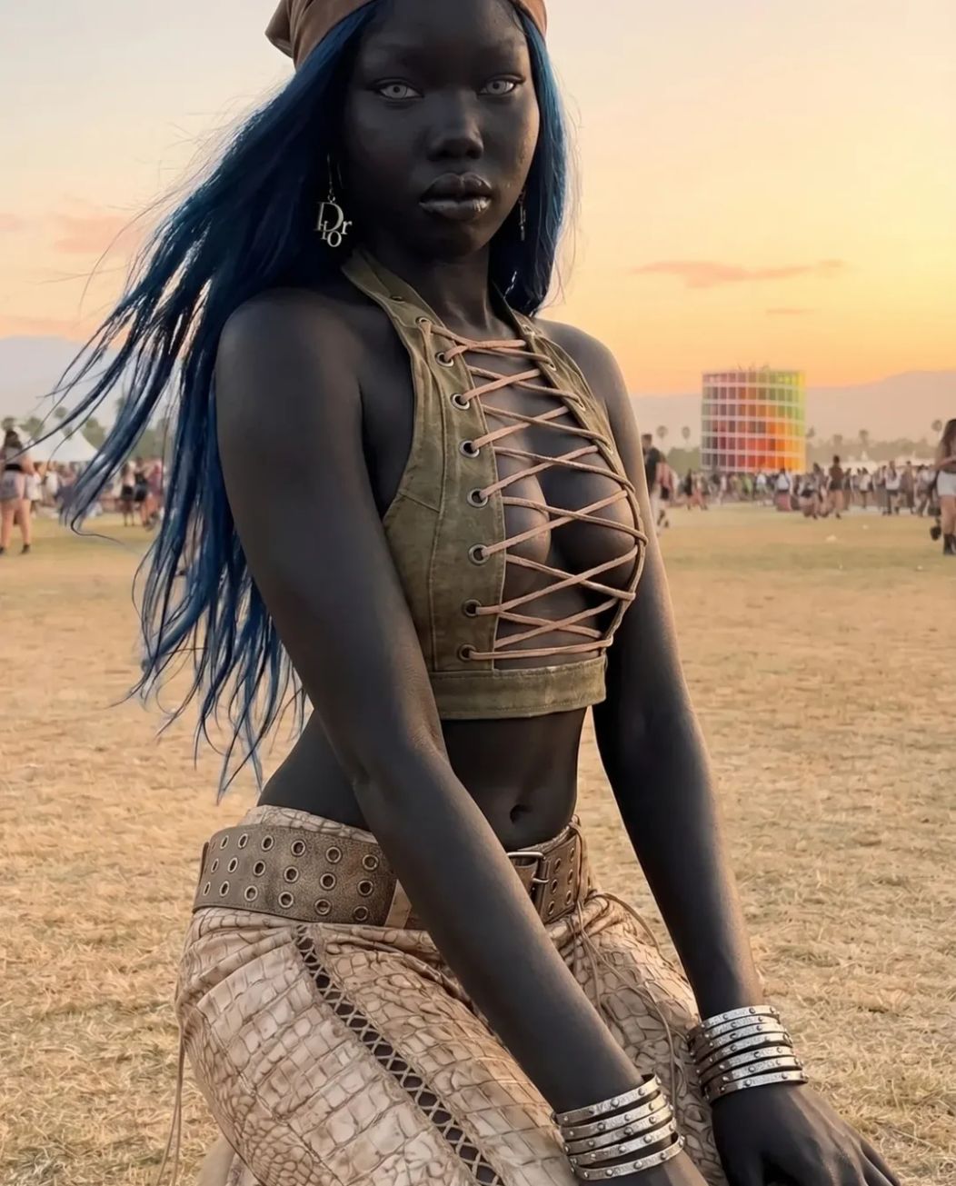 Day oneeee 🖤 #coachella #dayone #coachella2026 #ootd (3)