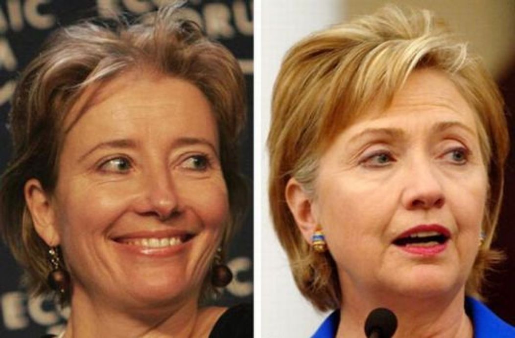 Emma Thompson vs Hillary Clinton