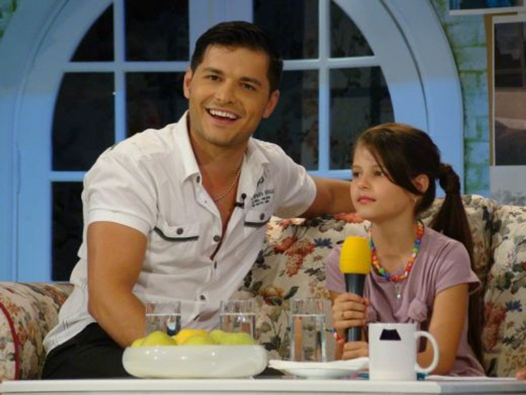 Liviu Varciu si fiica lui