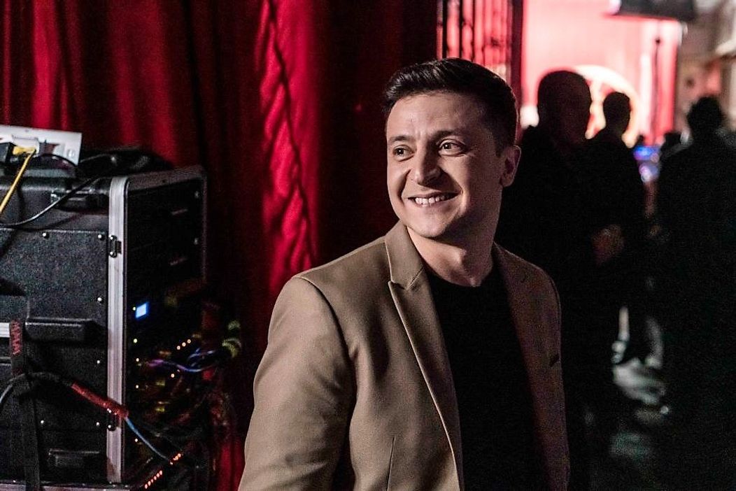 Volodimir Zelenski in culise dupa spectacol