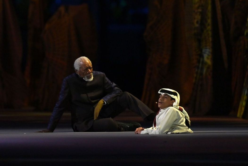 Campionatului Mondial de Fotbal din Qatar. Deschiderea oficială cu Morgan Freeman și Ghanim Al Muftah. 