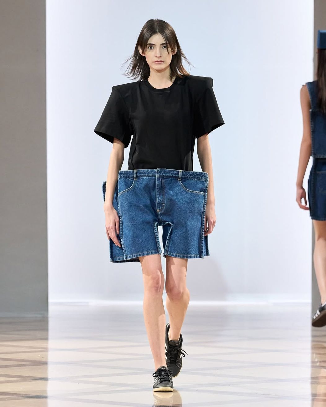 KSENIASCHNAIDER during @mbbfw_official All runway items are now available for preorder, and will be crafted individually with shipments beginning in the middle of the summer. For more details please contact o