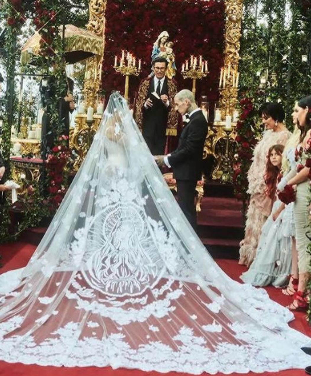 Kourtney Kardashian și Travis Baker la nunta din Portofino, Italia
