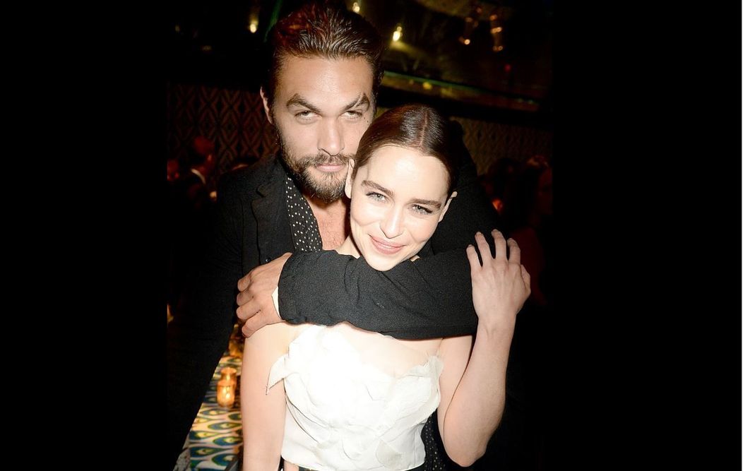 Emilia Clarke și Jason Momoa. FOTO: Getty Images