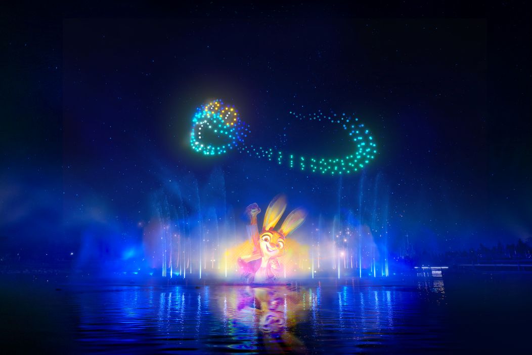 Disneyland Paris_Disney Adventure World_Adventure Way_Disney Cascade Of Lights_Zootopia_Horizontal