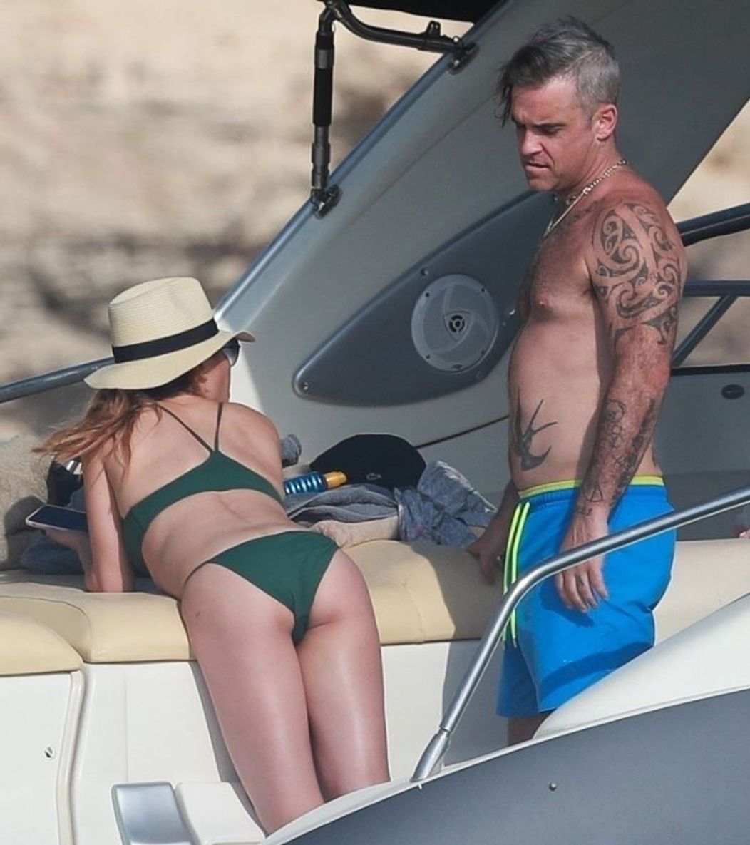 Robbie Williams și Ayda Field. FOTO: Profimediaimages.ro
