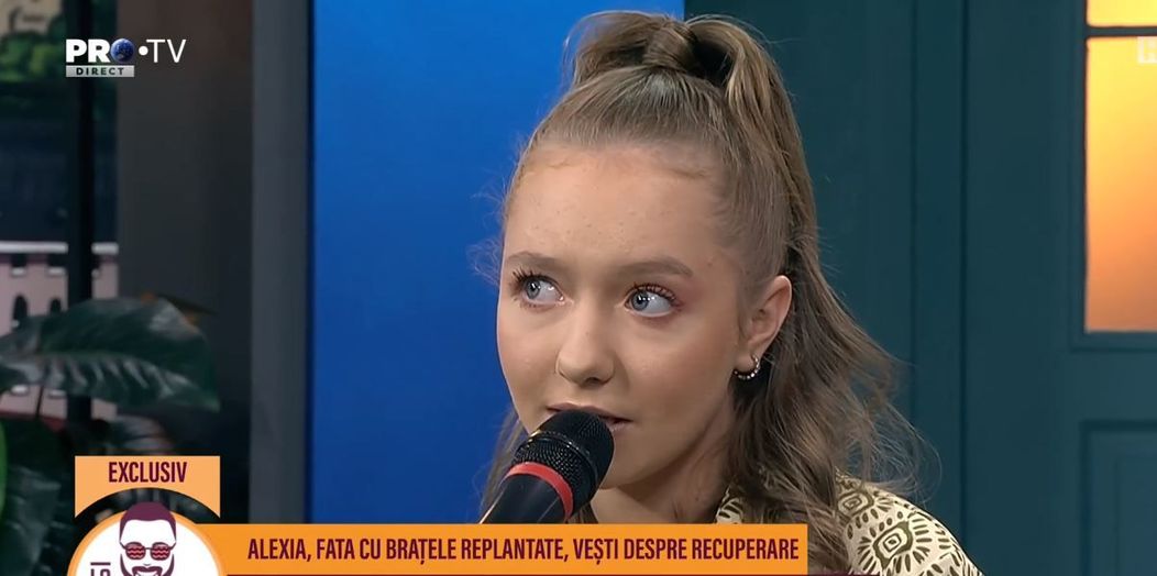 Alexia, tânăra cu brațele replantate din Botoșani 