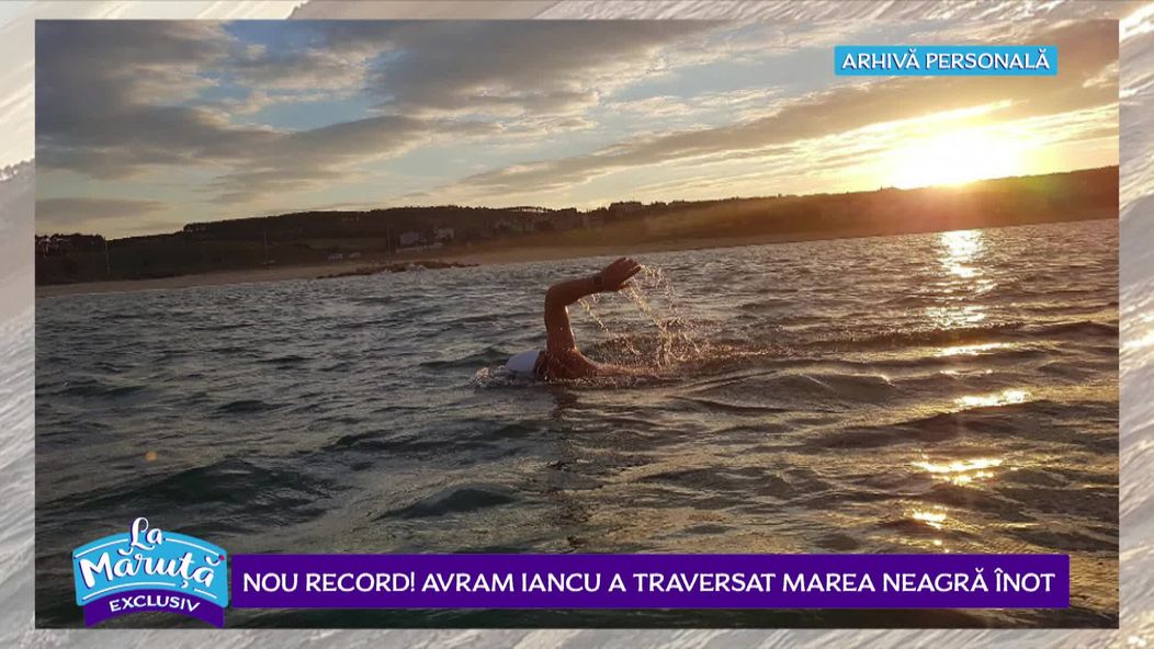 Nou record! Avram Iancu a traversat Marea Neagră înot