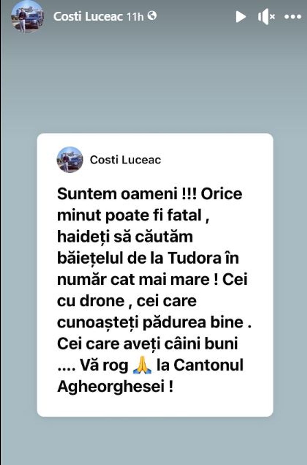 costi luceac mesaj copil
