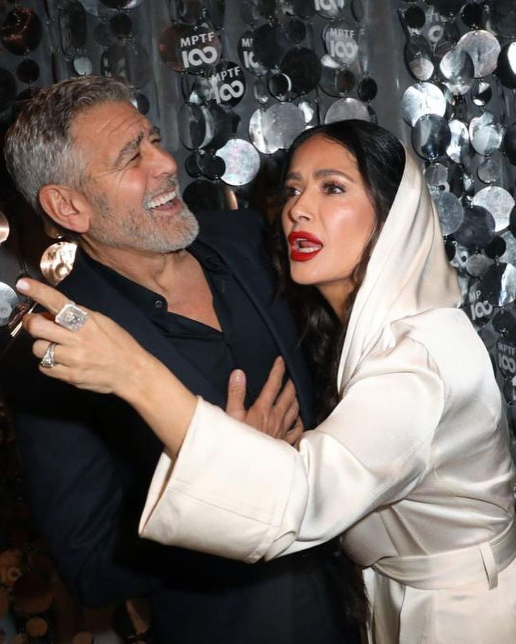 Salma Hayek și George Clooney, 2023 