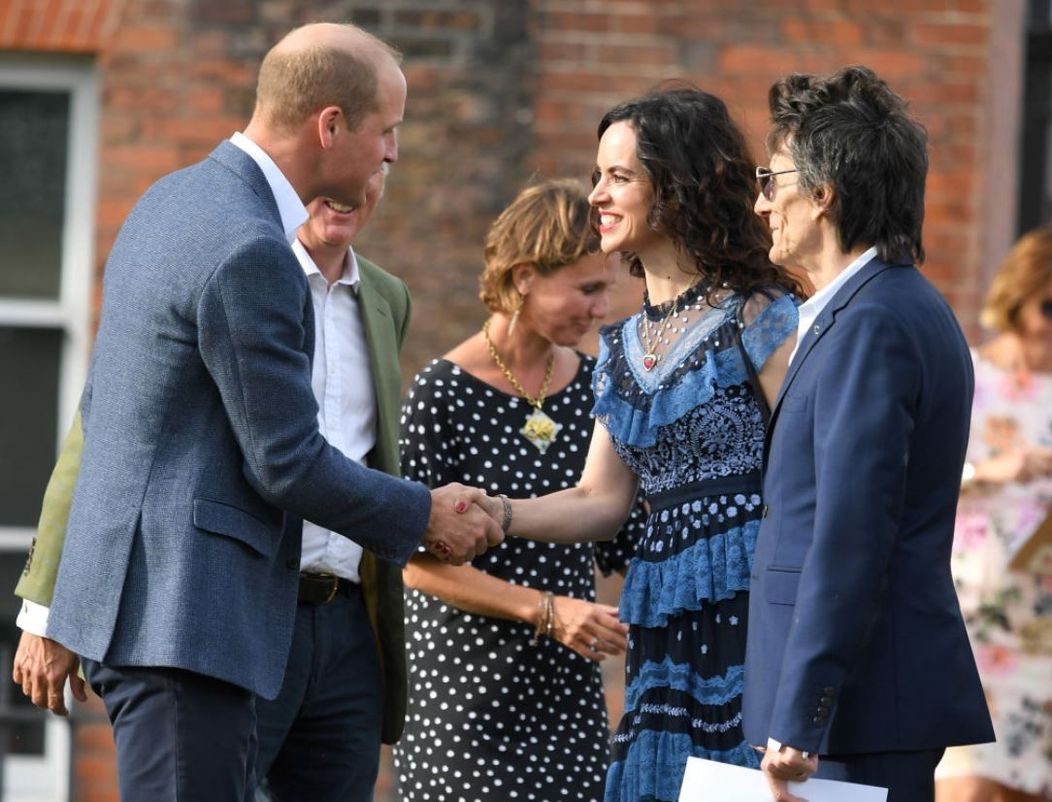 Ronnie Wood și soția lui, Sally, în compania prințului William. FOTO: Getty Images