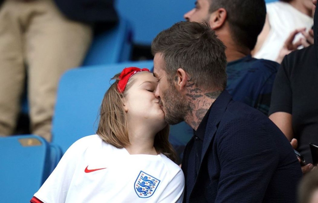 David Beckham și fiica lui, Harper. FOTO: Profimediaimages.ro