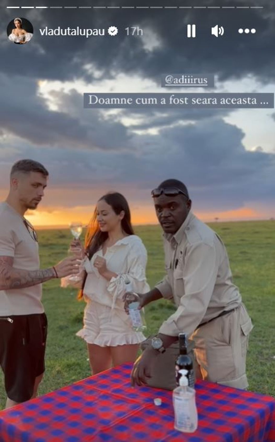 Vladuta Lupau si Adi Rus, vacanta in Africa