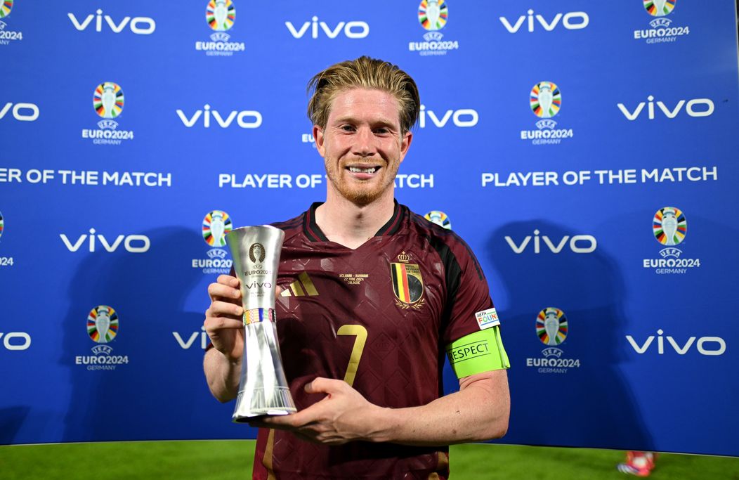 Kevin de Bruyne - jucătorul meciului Belgia - România