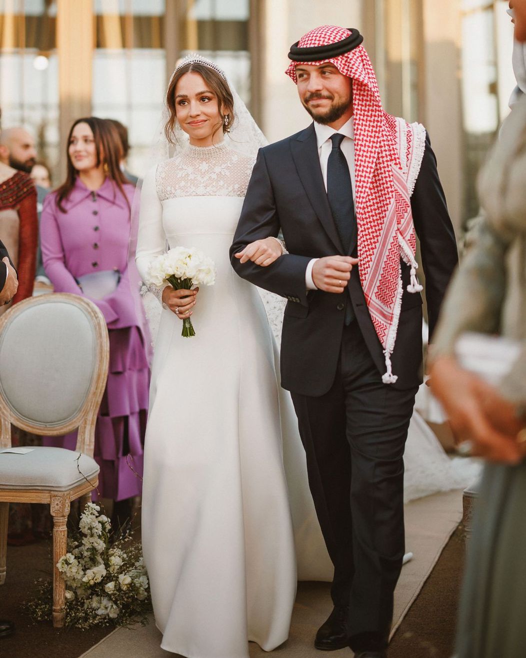 Prințesa Iman, fiica reginei Rania și a regelui Abdullah al II-lea, s-a căsătorit