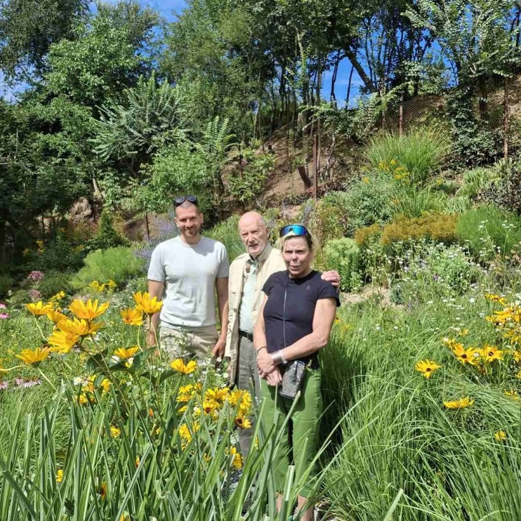 HM Tsar Simeon and HRH Princess Kalina  visited the botanical garden “BORICA” near SofiaThe Tsar