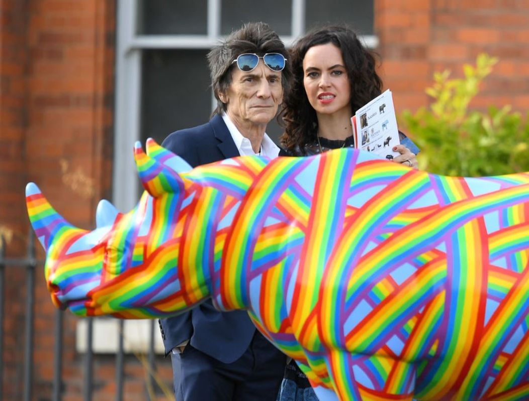 Ronnie Wood și soția lui, Sally. FOTO: Getty Images