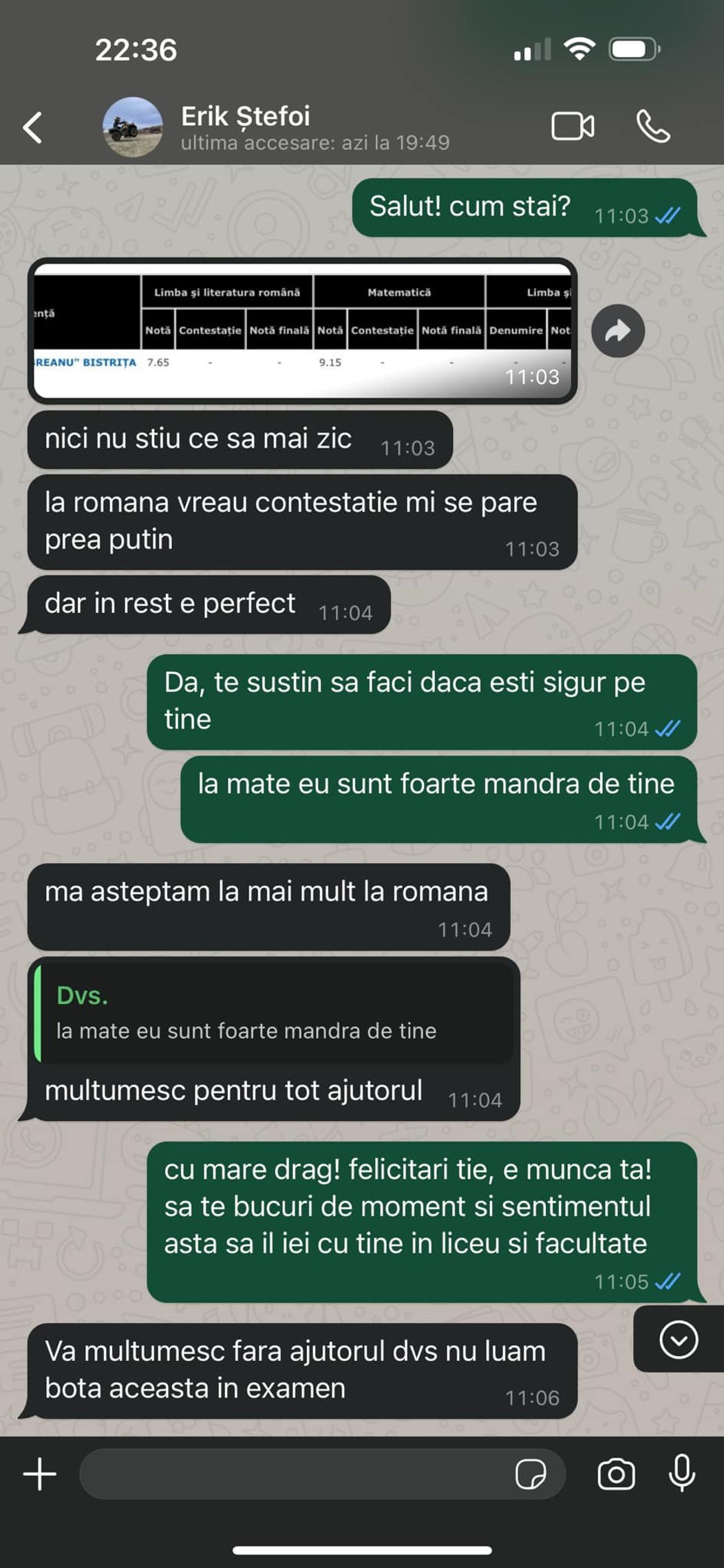 conversatie cu erik