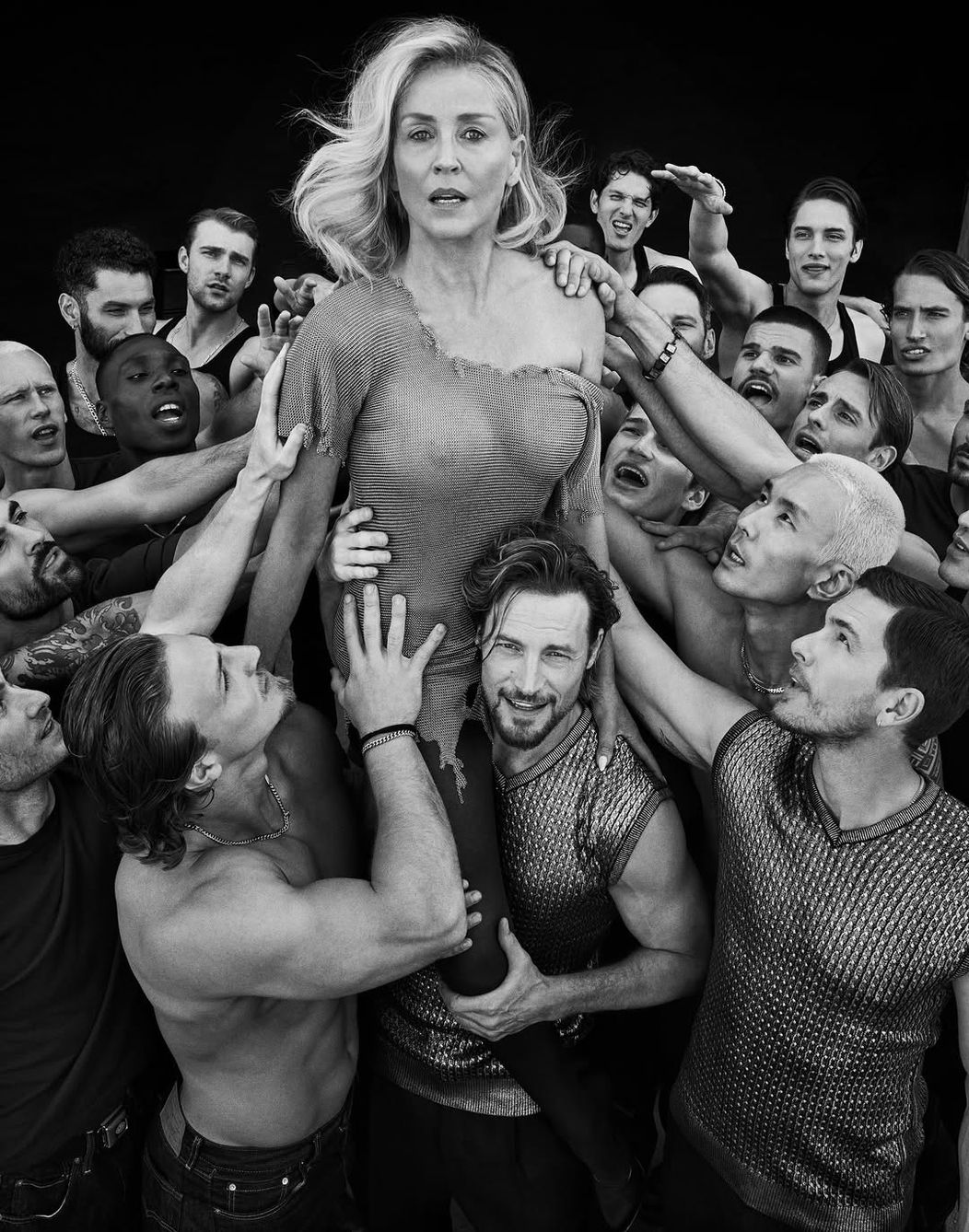 “Good people won’t let the world fall apart. I believe in good people. That is my political credo.”In a world that feels increasingly uncertain, @sharonstone reminds us of the quiet power of compassion an (1)