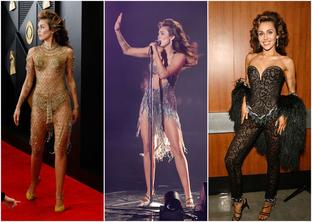Premiile Grammy 2024 covorul rosu Miley Cyrus