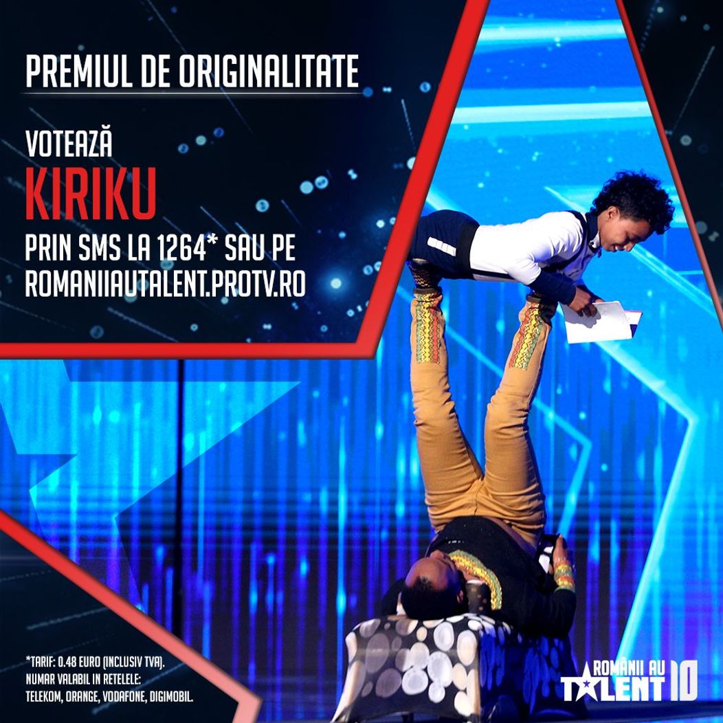Află cum îți poți vota concurentul favorit pentru premiul de originalitate Românii au talent