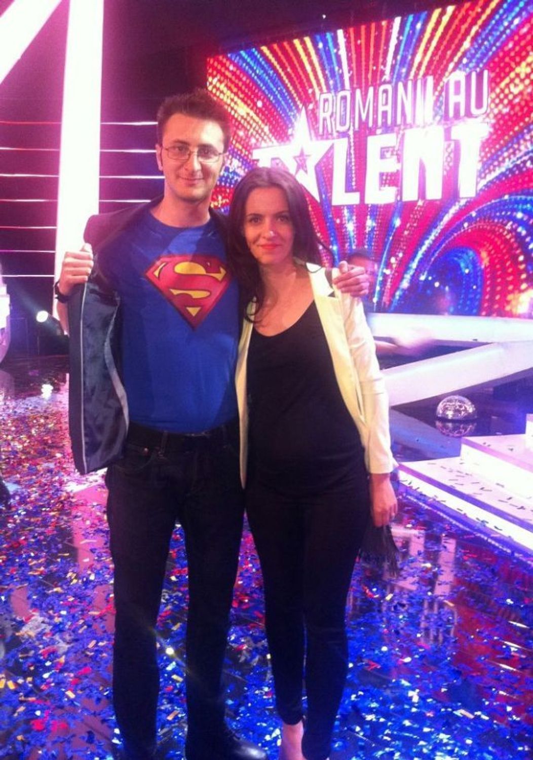 Vlad Grigorescu (Romanii au talent) si sotia lui, Petronia