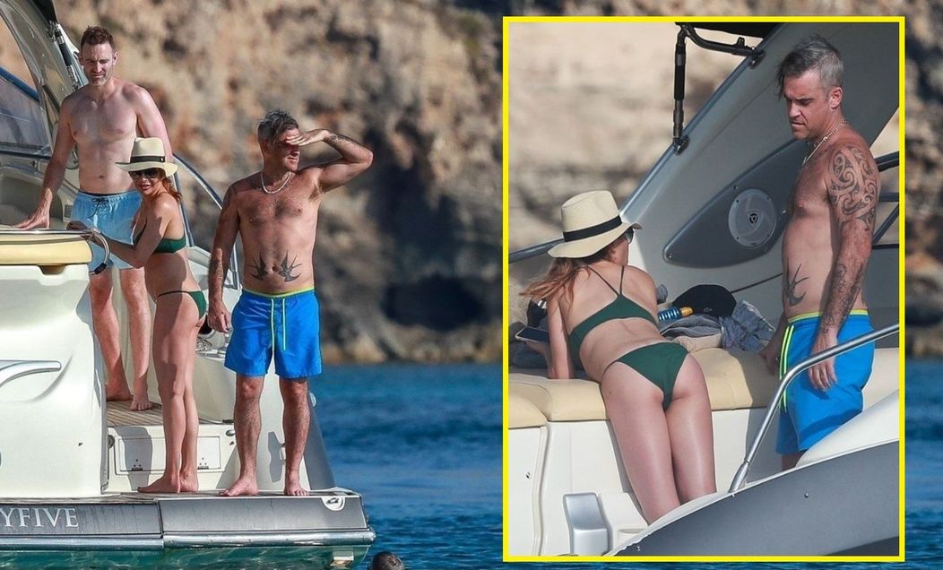 Robbie Williams și Ayda Field. FOTO: Profimediaimages.ro