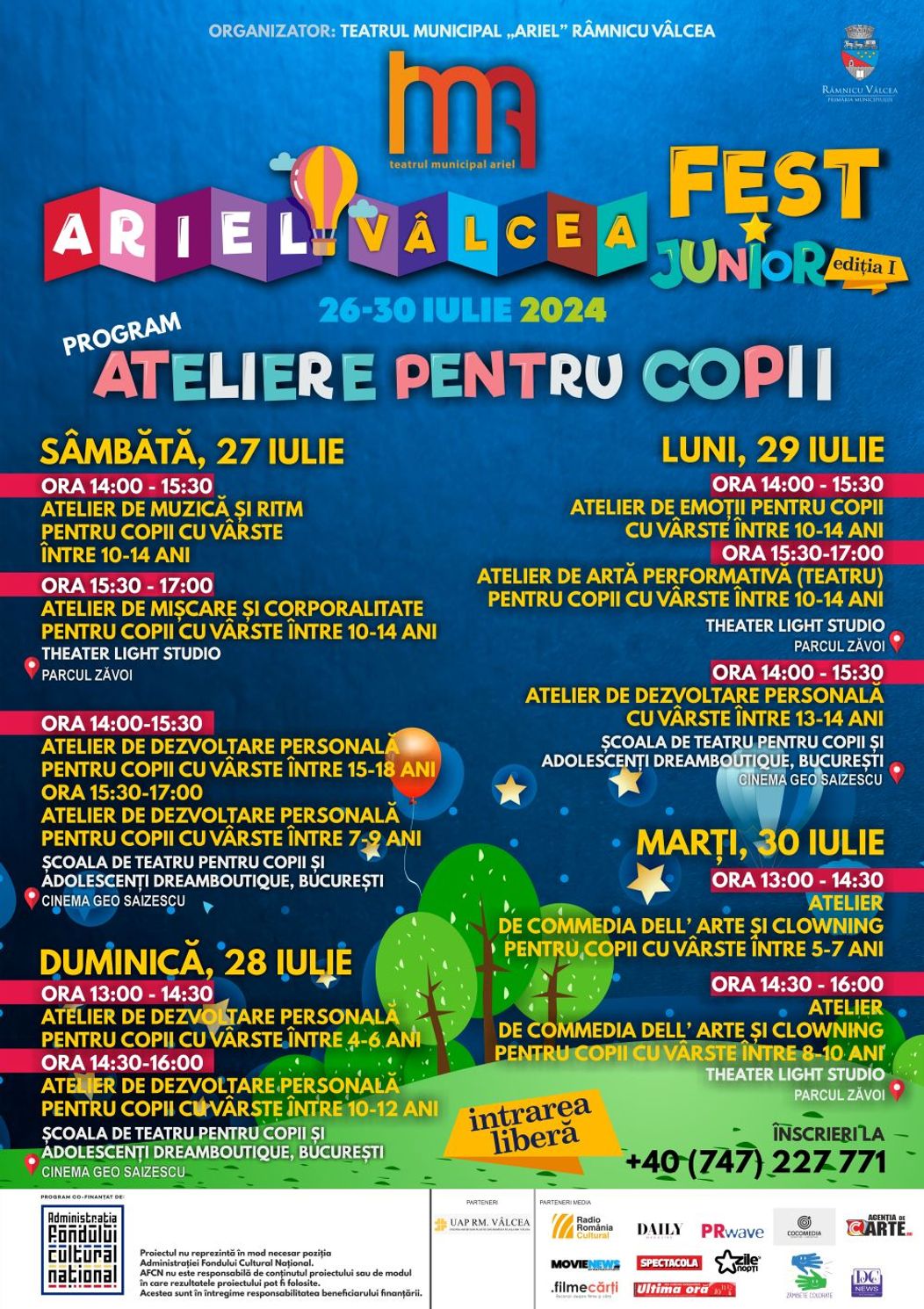 Ariel ateliere copii