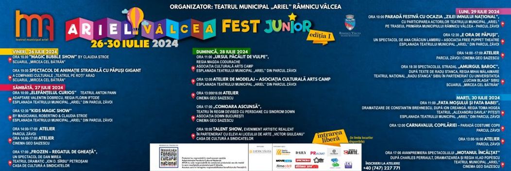Ariel Valcea Fest Junior PROGRAM.