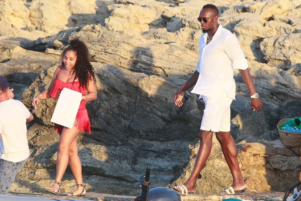 Usain Bolt și iubita lui în vacanță FOTO: Profimediaimages.ro