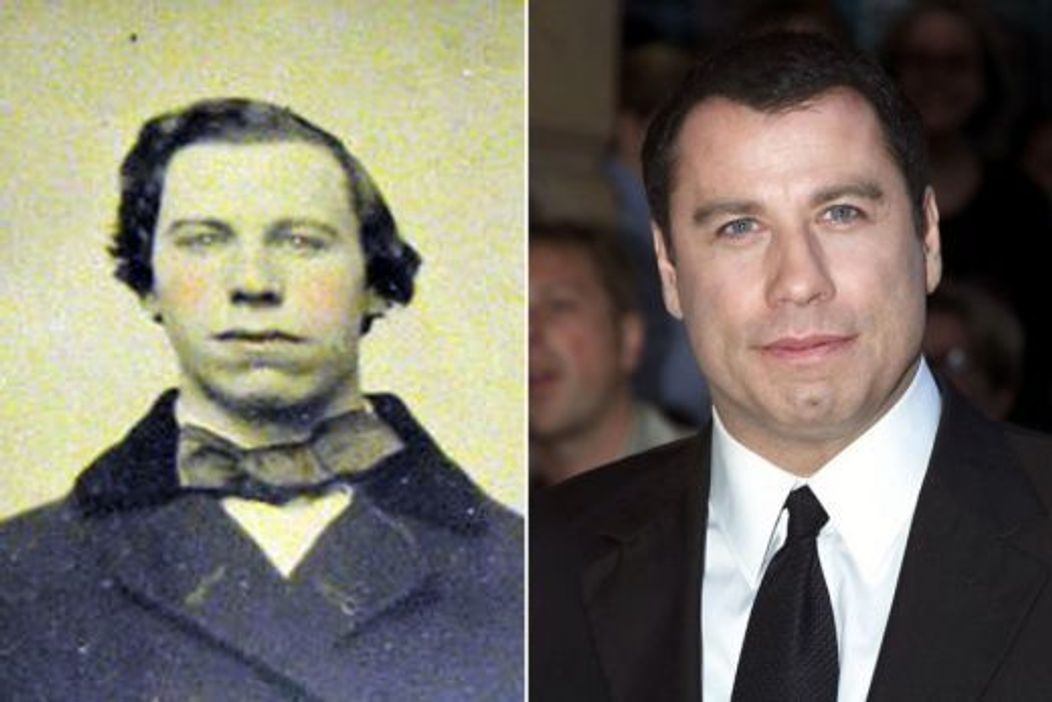 John Travolta a fost al doilea mare actor trecut prin aceeasi intamplare bizara, dupa ce o fotografie veche de 150 de ani cu un barbat ce semana cu el a fost postata pe acelasi site.