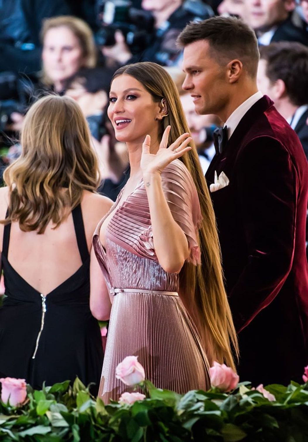 Gisele Bundchen si Tom Brady zambesc in fata camerelor la un eveniment organizat de The Metropolitan Museum Of Art în 2019