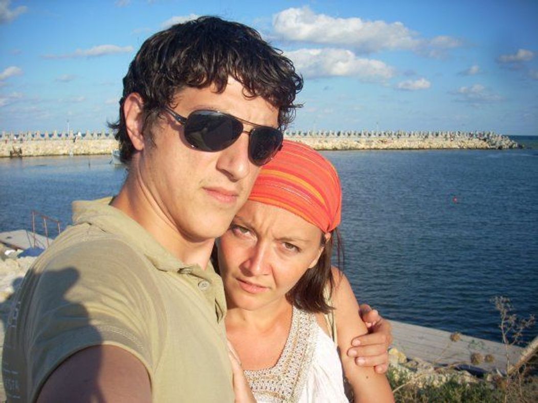 Constantin Dita (Giani din "Las Fierbinti") si sotia lui