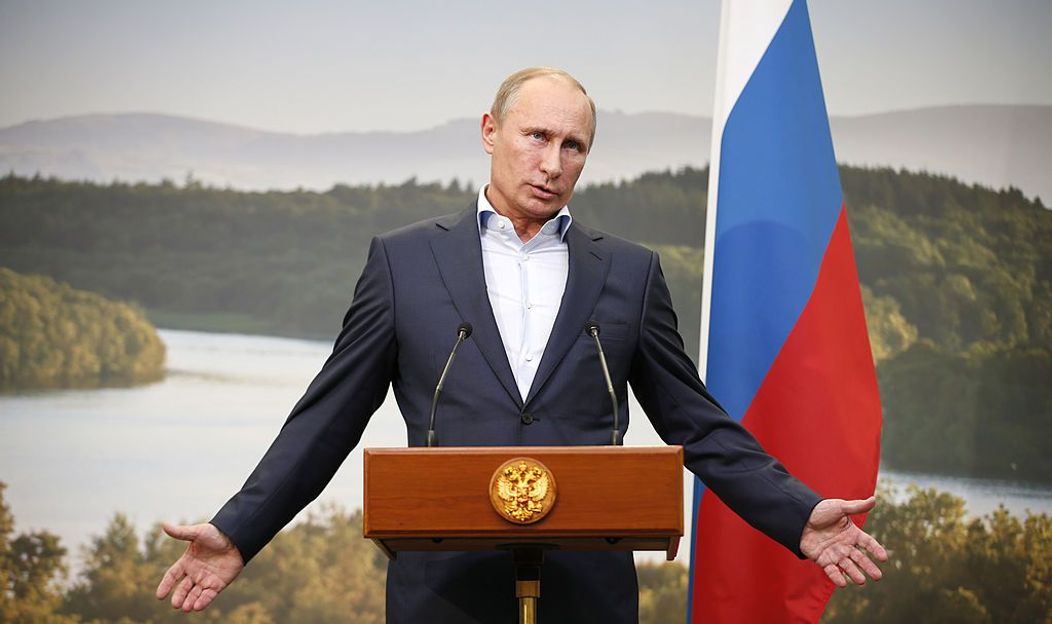 Vladimir Putin drapel Rusia