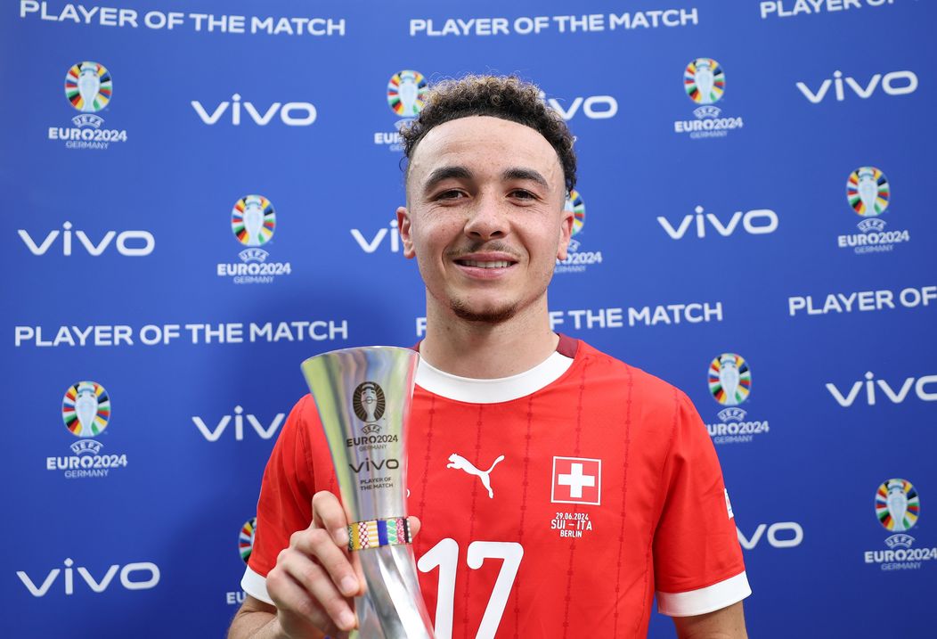 Ruben Vargas, jucătorul meciului Elveția - Italia