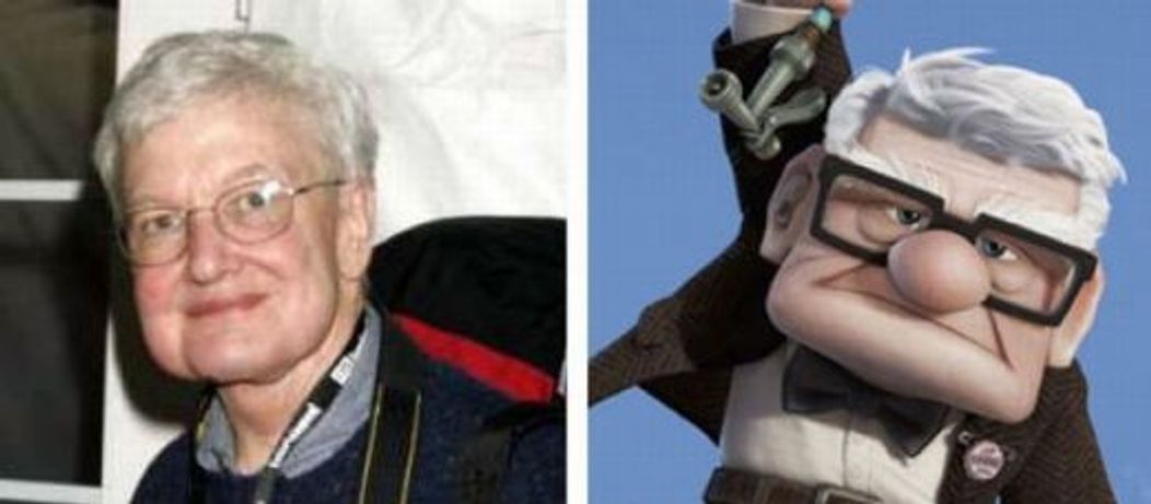 Roger Ebert vs Carl Fredricksen din animatia Up in the ski