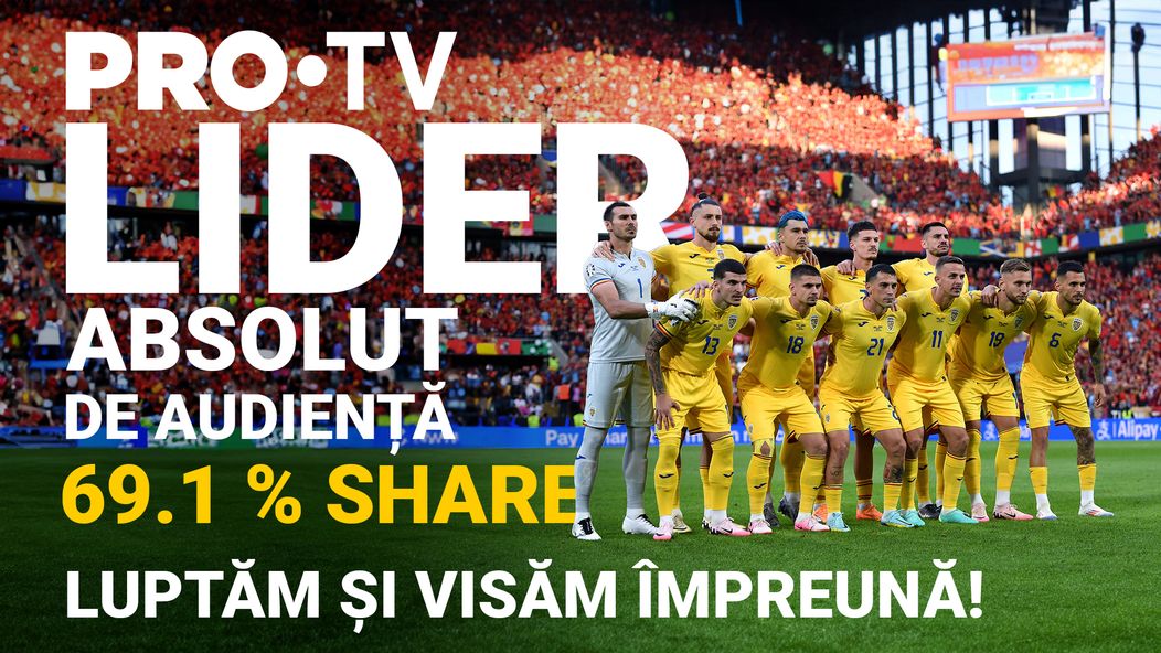 PRO TV, lider absolut de audiență