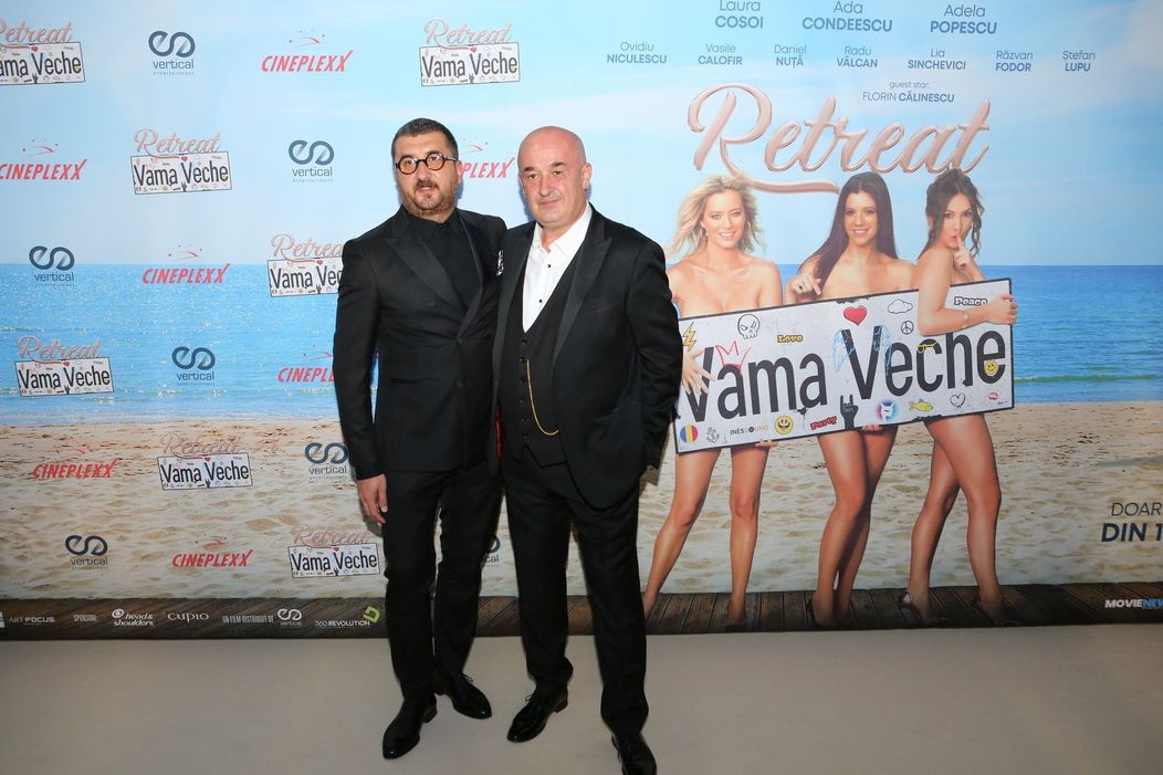 Dan Budulus, producatorul filmului, si Petre Nastase