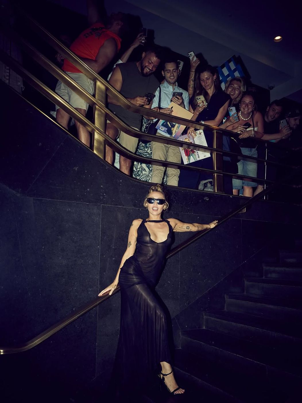 Posed with the beautiful people who showed up at 30 Rock for @roughtradenyc (1)