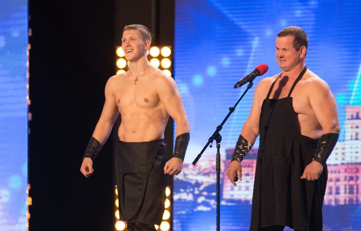 Romanii au talent 2015 Mihai Chistol si Vasili Truskov Demonstratie