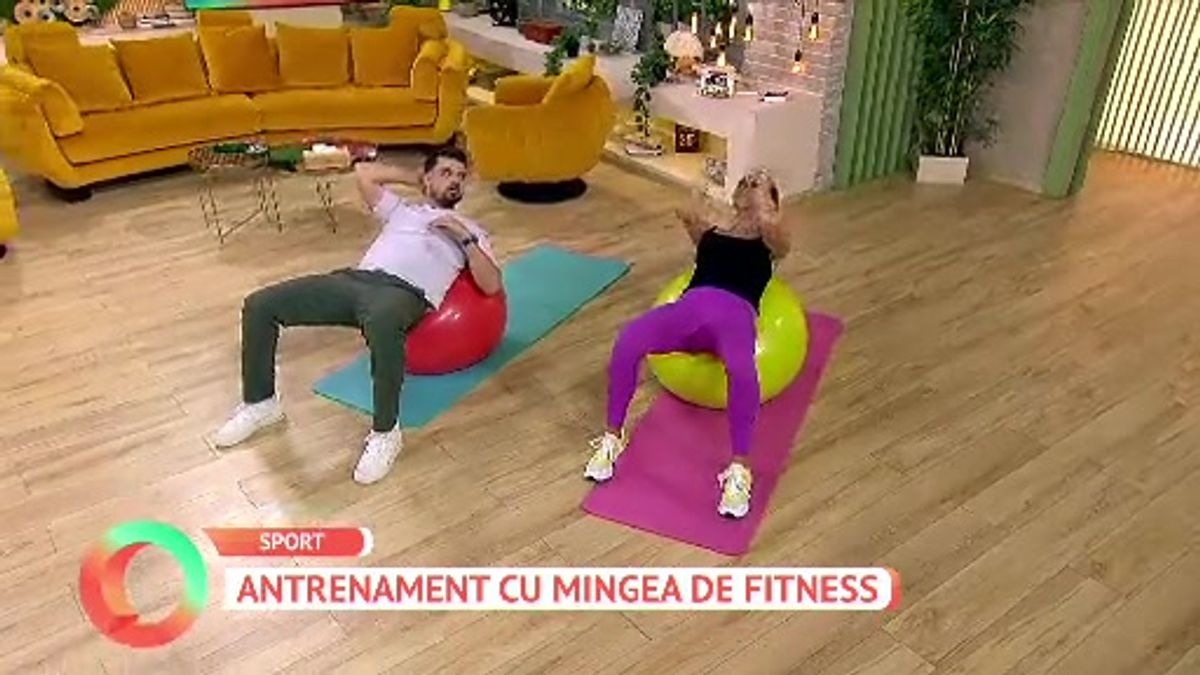 Antrenament cu mingea de fitness | Scene si bonusuri din Vorbește Lumea ...