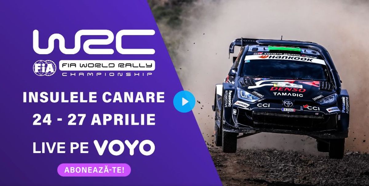 Campionatul Mondial de Raliuri se vede LIVE pe VOYO: urmează cursele ...