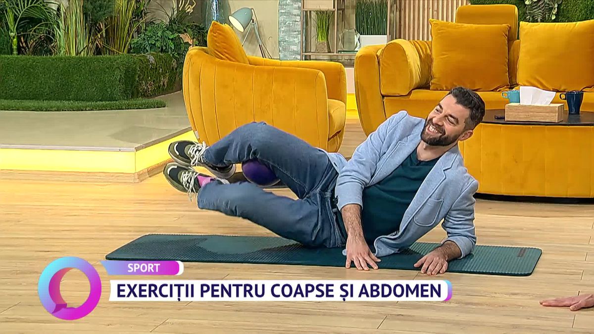 Exerciții pentru coapse și abdomen | Scene si bonusuri din Vorbește ...