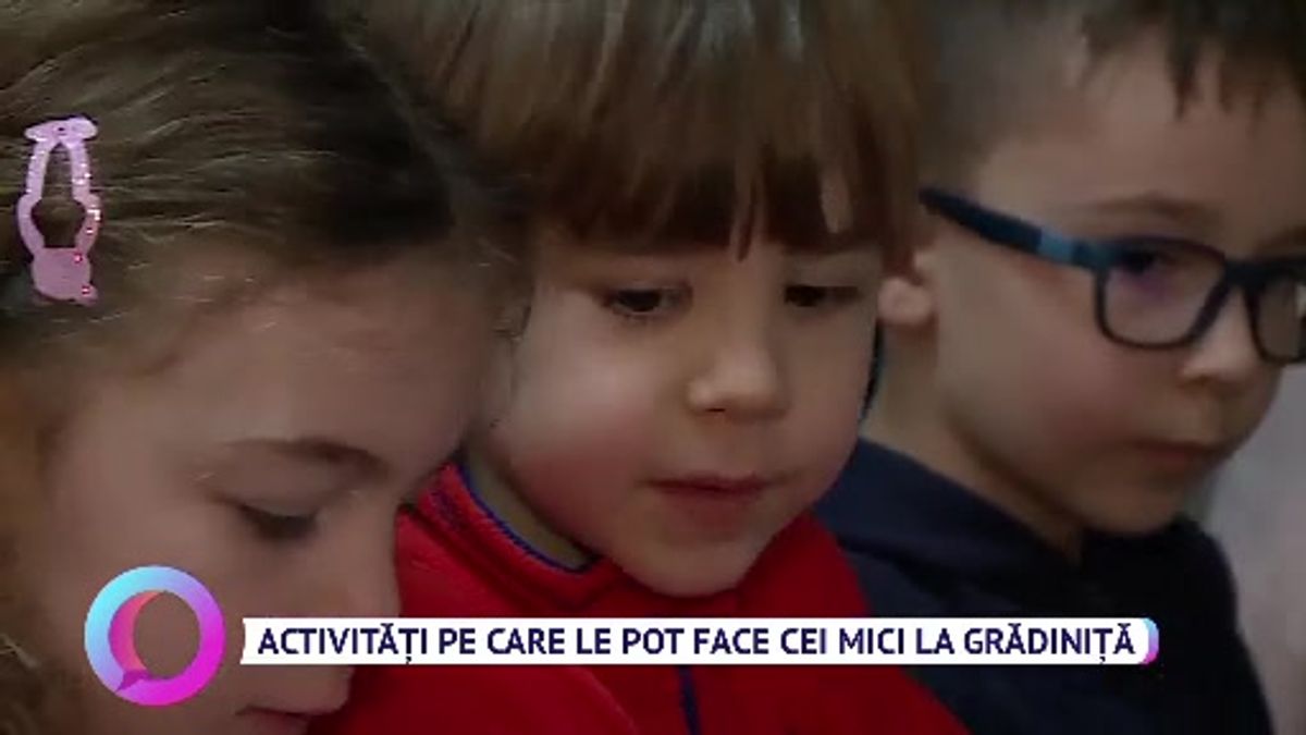 Activități pe care le pot face cei mici la grădiniță Scene si